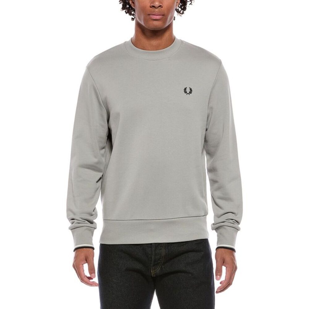 Fred Perry Mens Crewneck Sweatshirt, Grey